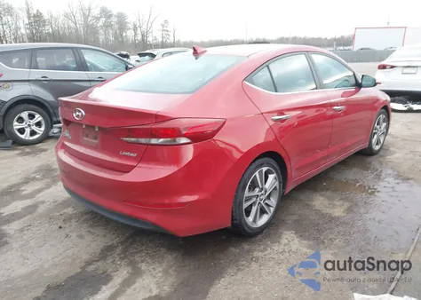 2017 Hyundai Elantra Limited z USA, uszkodzony, nr VIN 5NPD84LF9HH060827